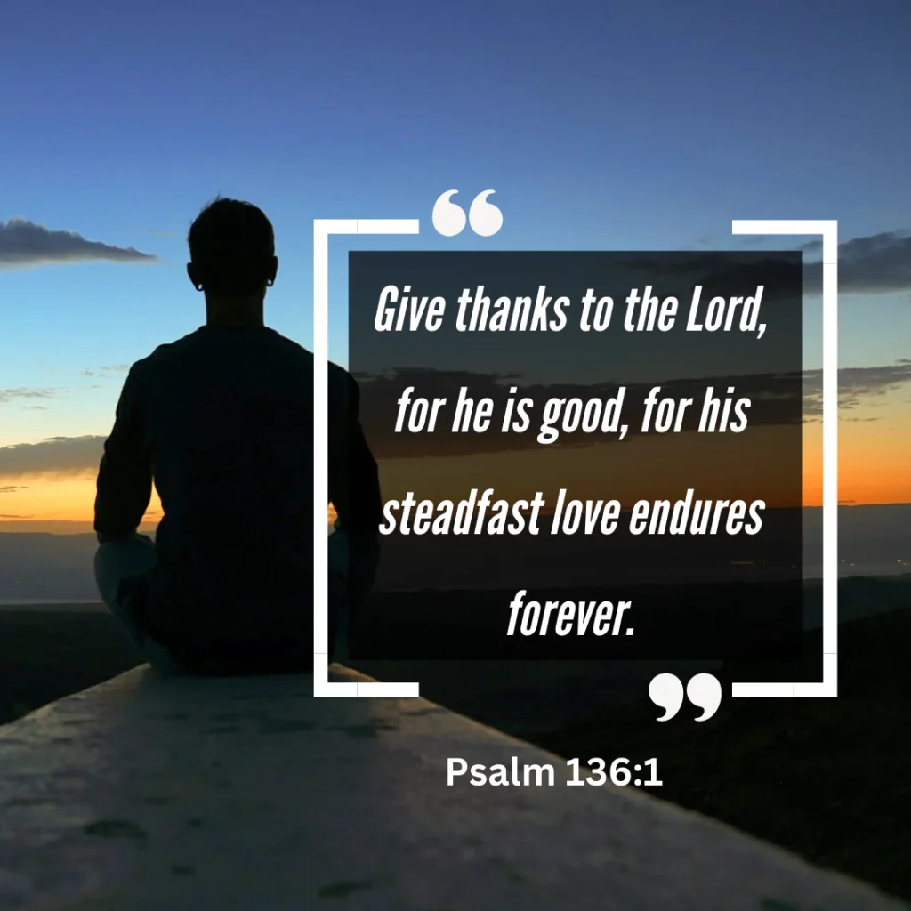 Morning Bible Verses for Giving Thanks to God in the Morning