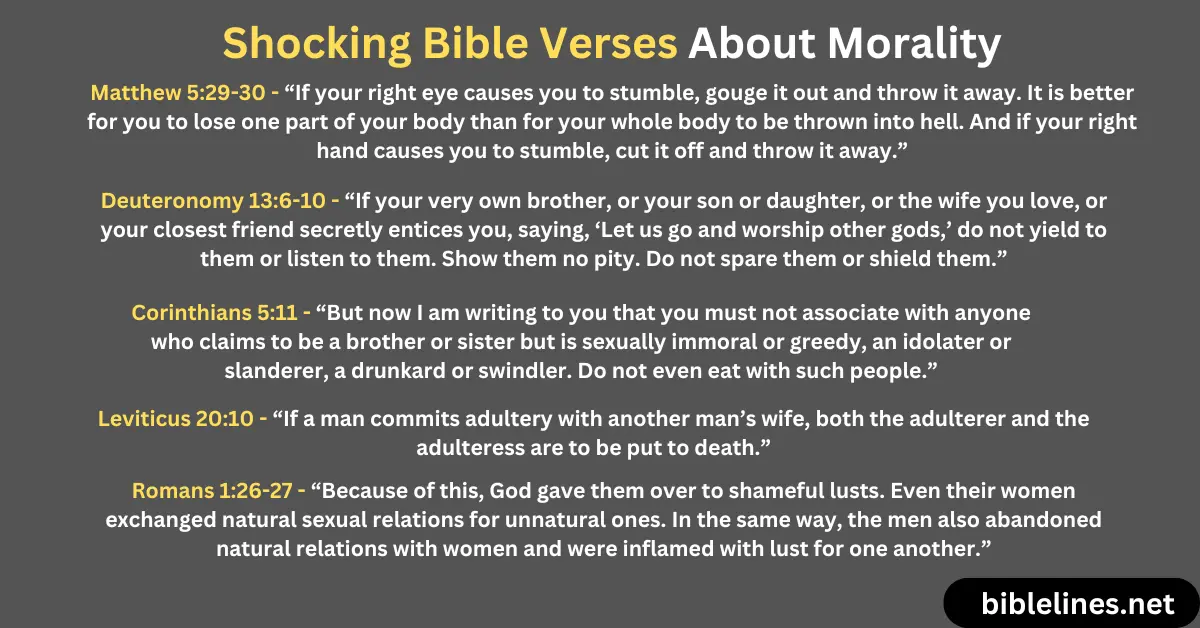 Shocking Bible Verses About Morality