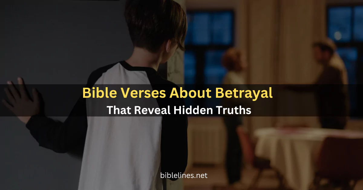 Bible Verses About Betrayal That Reveal Hidden Truths