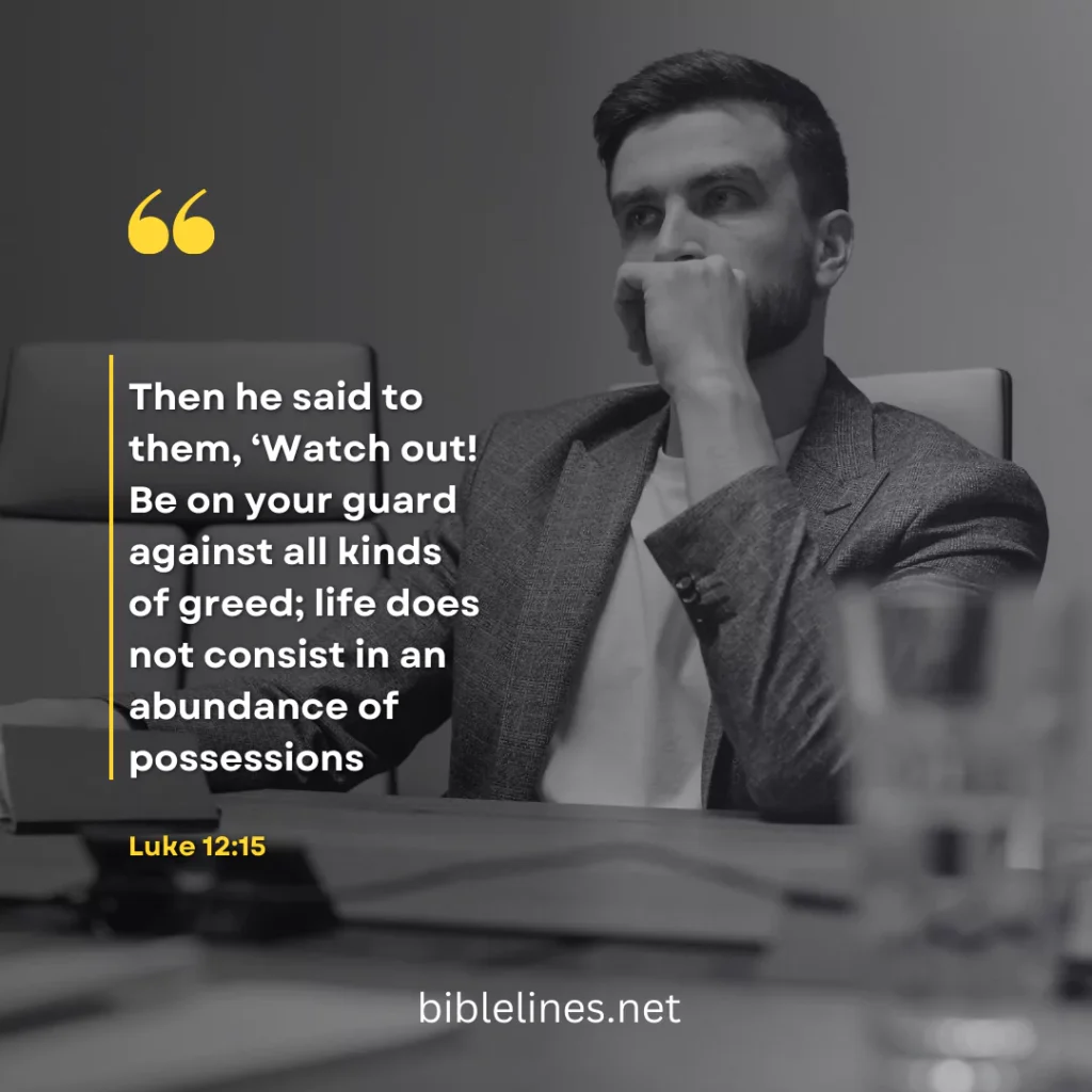 Business Bible Verses For Contentment Over Greed